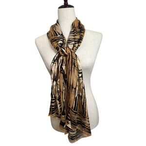 Vintage Christian Fischbacher Rectangular Silk Scarf